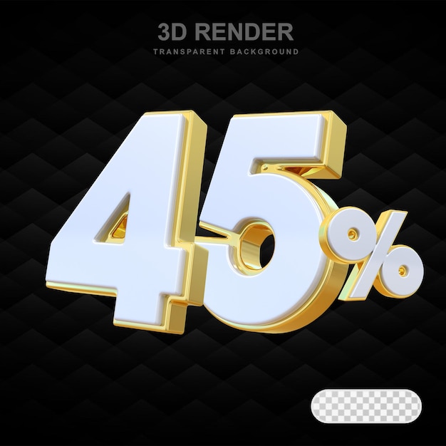 Une remise de 45% sur le numéro d'or.