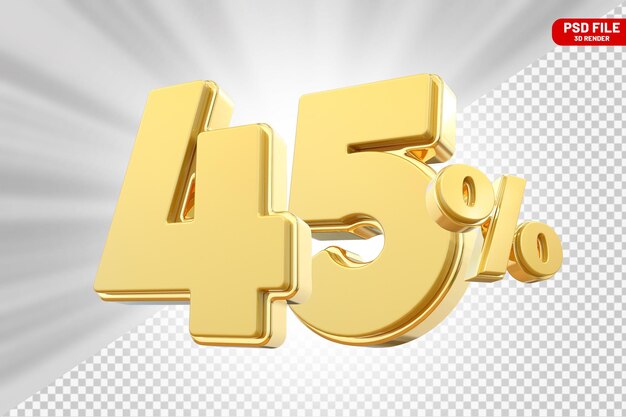 Une remise de 45% sur le rendu 3D