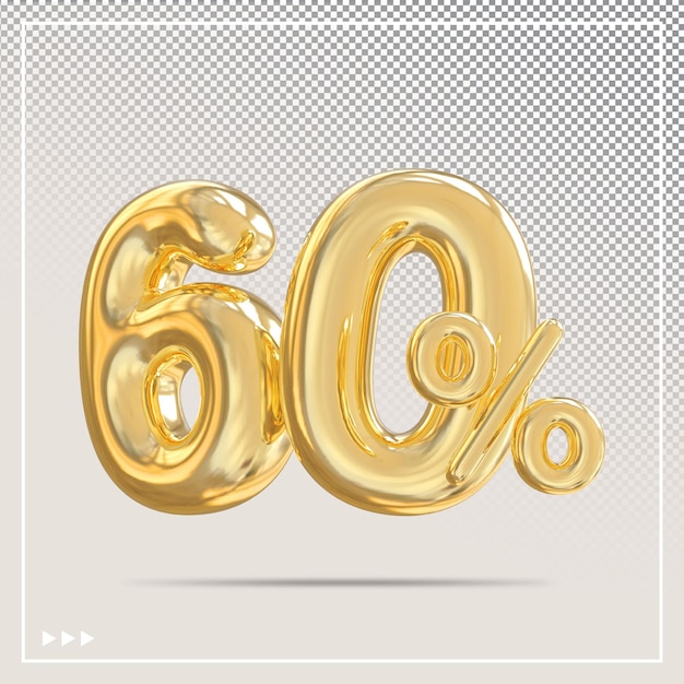 Remise De 60 % Sur L'élément 3d Or