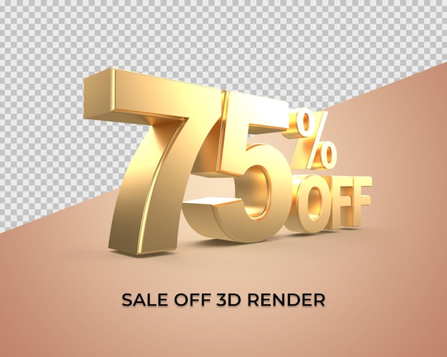 Remise 75 Pourcentage De Vente Style Or 3d