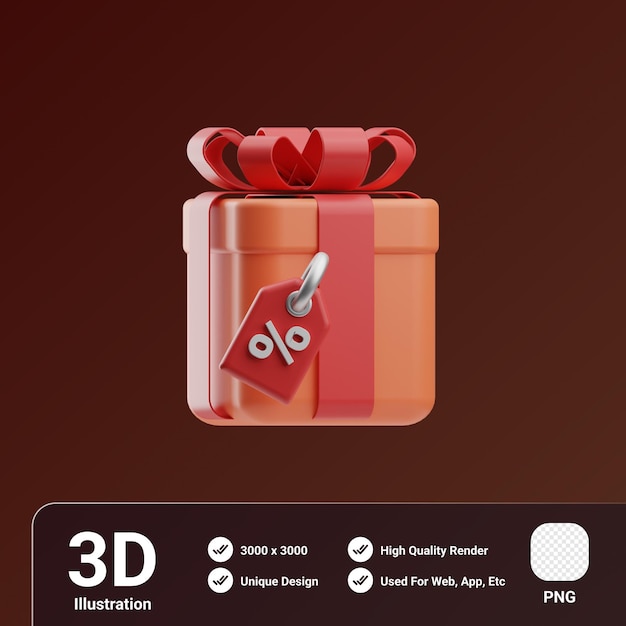 Remise De Cadeau De Commerce électronique Illustration 3d