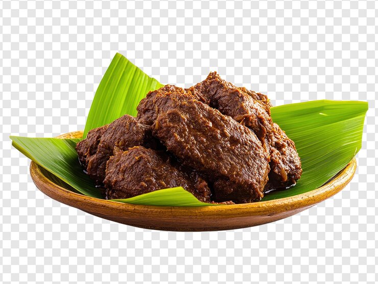 PSD rendang de carne de res auténtico