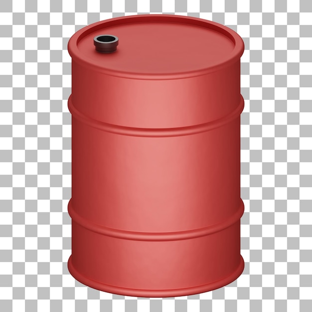 PSD render 3d aislado de icono de barril psd