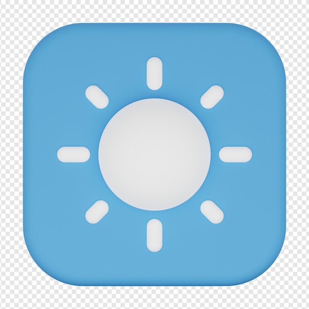 Render 3d aislado del icono del botón del tiempo psd