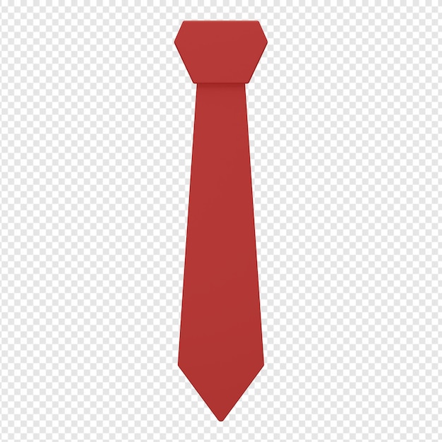 Render 3d aislado de icono de corbata psd