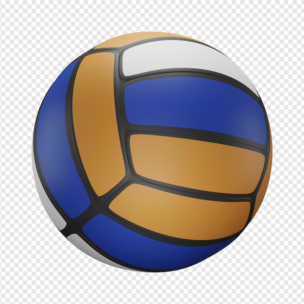 Render 3D aislado del icono de voleibol psd
