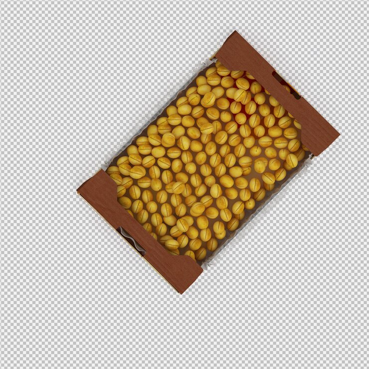 PSD render 3d de albaricoque