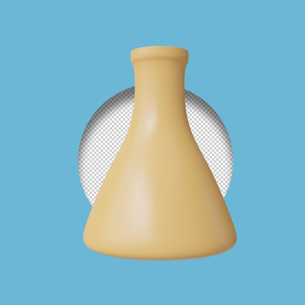 render 3d de botellas químicas