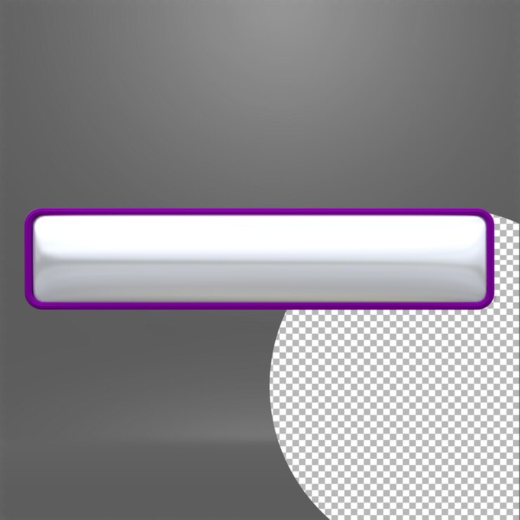 PSD render 3d de botón