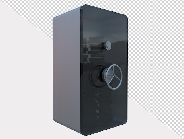 Render 3D de caja fuerte