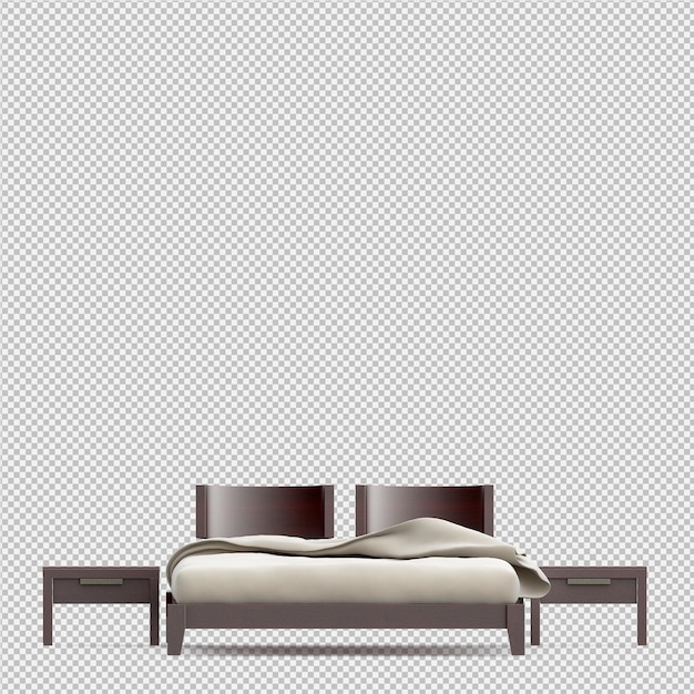 Render 3d cama