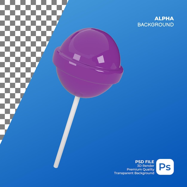 Render 3D Caramelle viola
