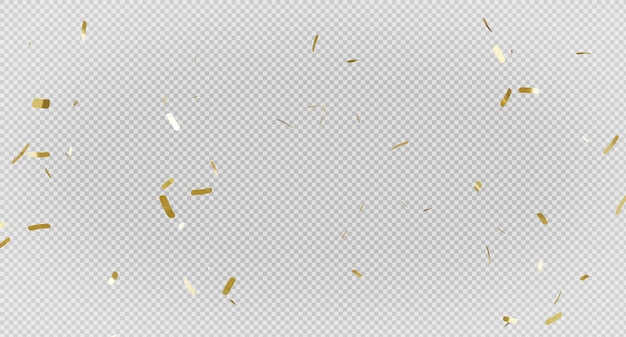 PSD render 3d de confeti dorado con vuelo