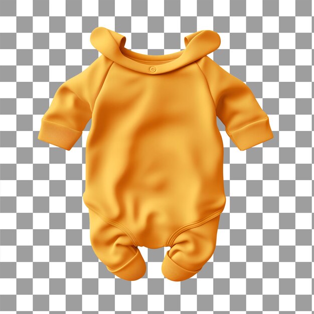 PSD render 3d de baby oneise jump suit pijamas