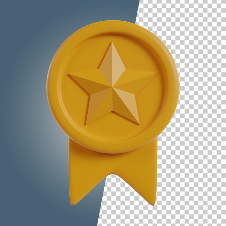 PSD render 3d del elemento icono del juego de guerra.