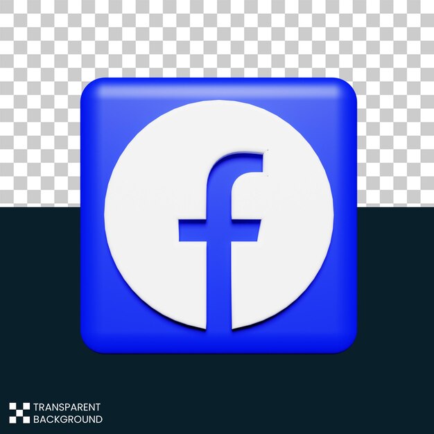 PSD render 3d de facebook