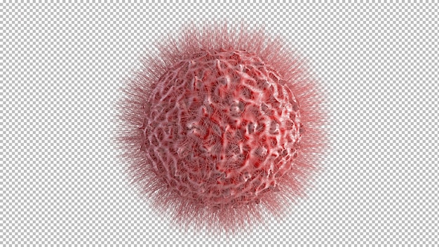 Render 3D Fondo aislado del virus Corona