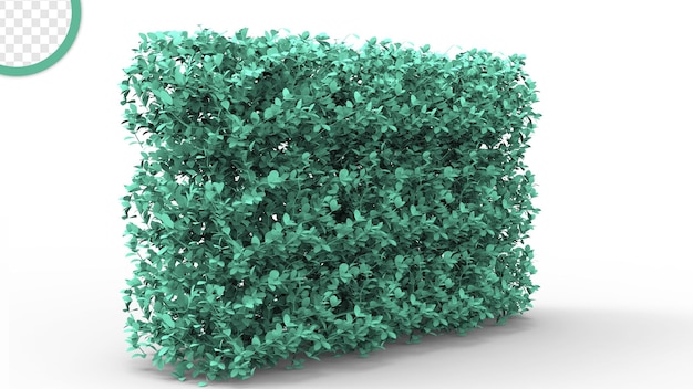 PSD render 3d de gras con fondo transparente