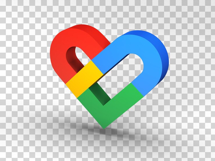 PSD render 3d del icono de la aplicación google fit