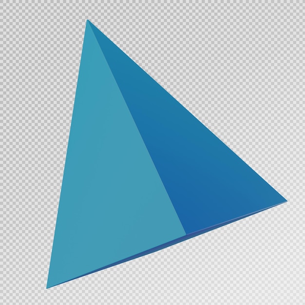 Render 3D del icono de forma abstracta