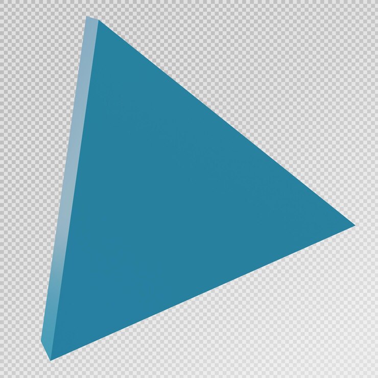 PSD render 3d del icono de forma abstracta