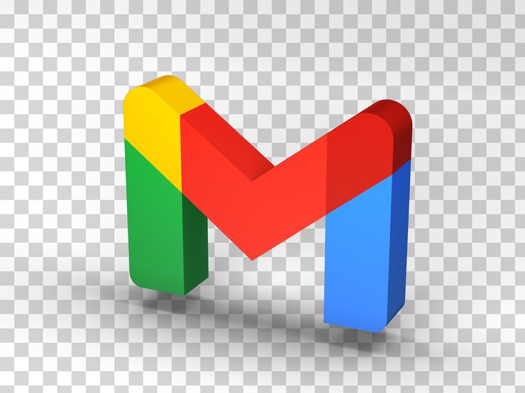 PSD render 3d de icono de gmail