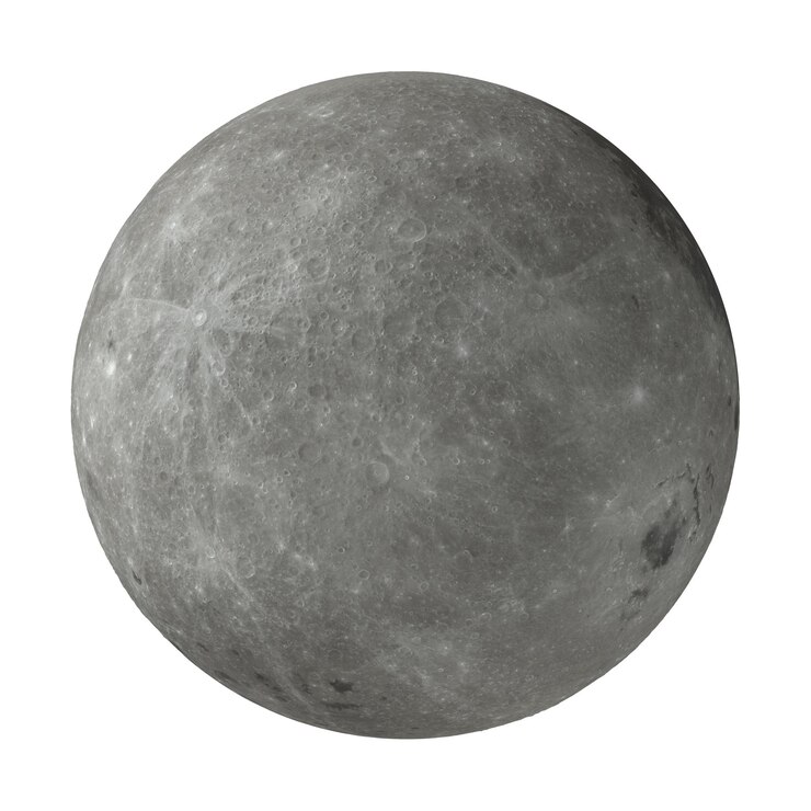 PSD render 3d isolato luna