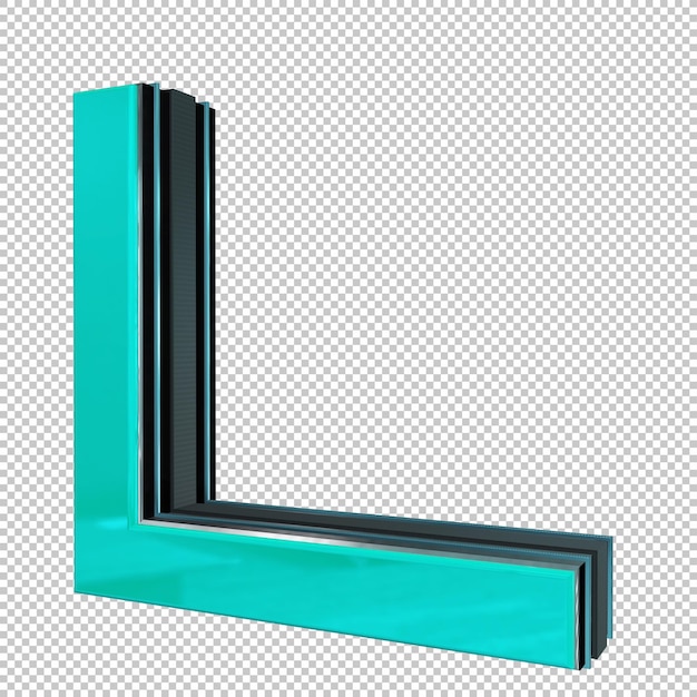 Render 3d letra L