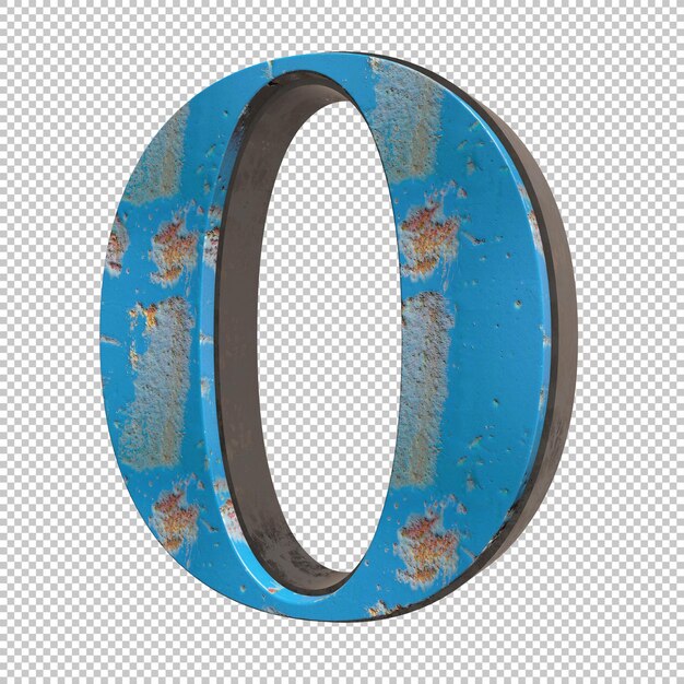Render 3d letra O