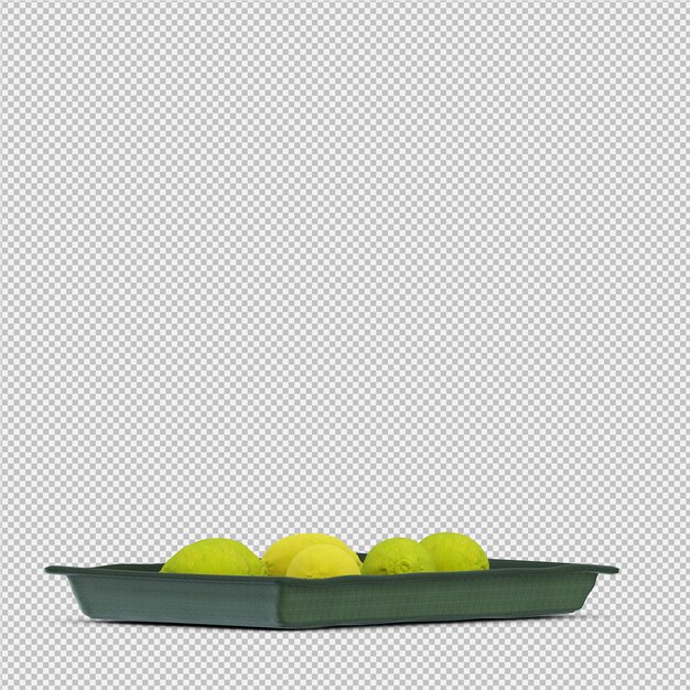 Render 3d de limones