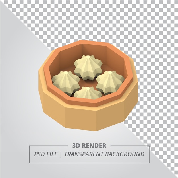 PSD render 3d low poly dimsum