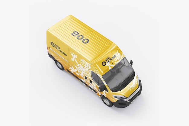 Render 3D de la maqueta de la furgoneta del panel