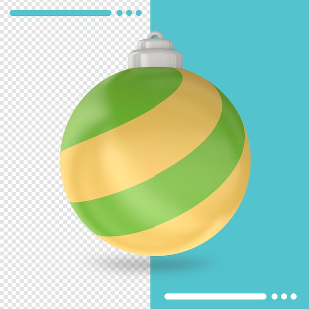 PSD render 3d de navidad aislado