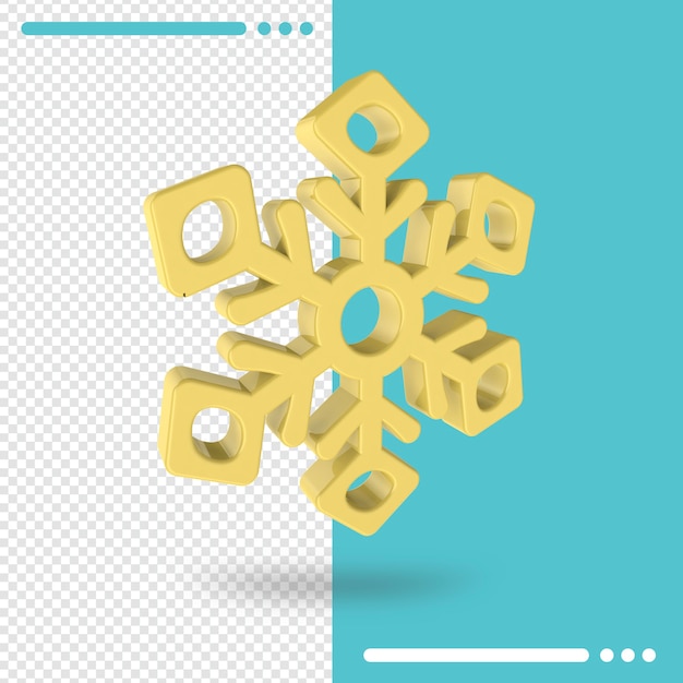 Render 3D de Navidad aislado