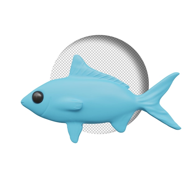 PSD render 3d de pescado