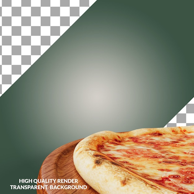 Un render 3d de una pizza