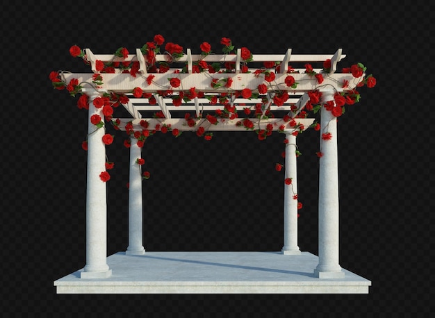 Render 3d de plantas de hiedra aisladas