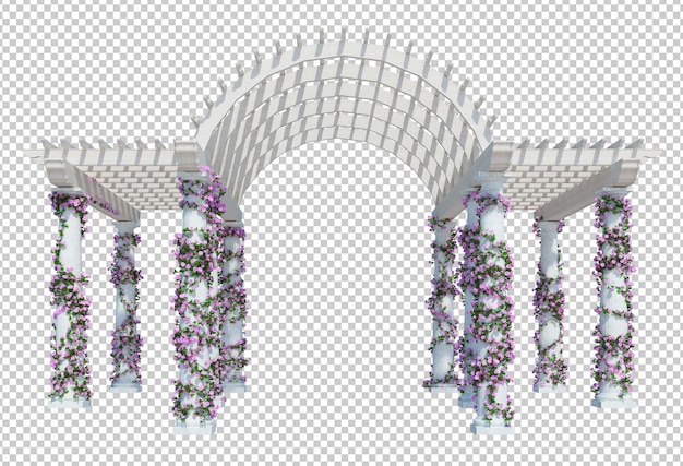 PSD render 3d de plantas de hiedra aisladas