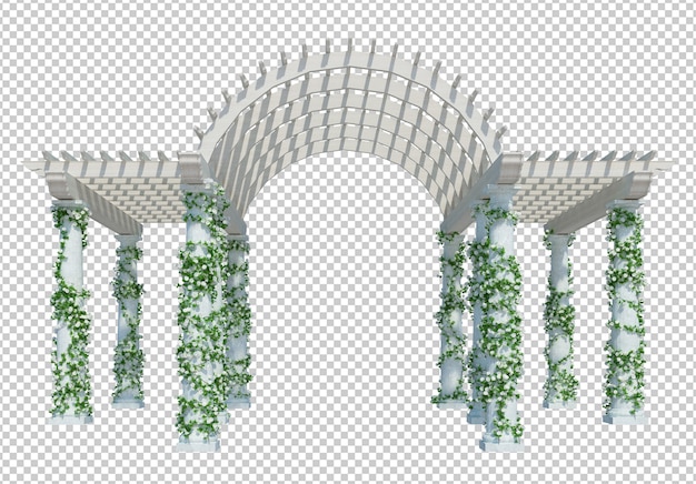 PSD render 3d de plantas de hiedra aisladas