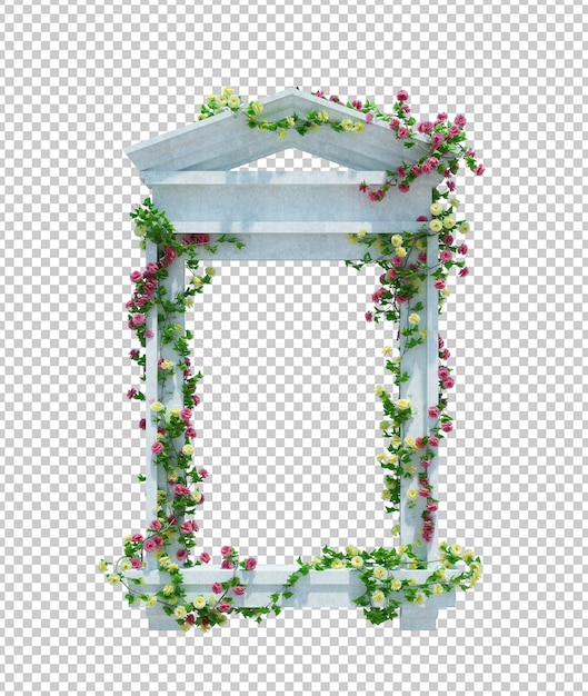 PSD render 3d de plantas de hiedra aisladas