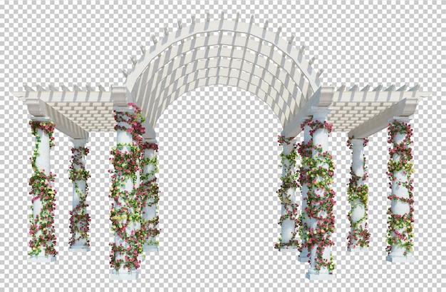 PSD render 3d de plantas de hiedra aisladas