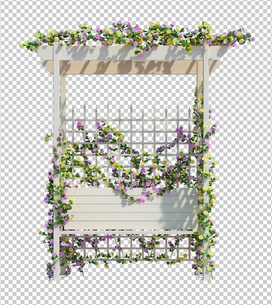 PSD render 3d de plantas de hiedra aisladas