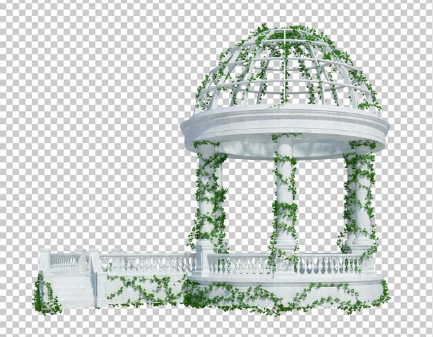 PSD render 3d de plantas de hiedra aisladas