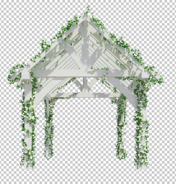 Render 3d de plantas de hiedra aisladas