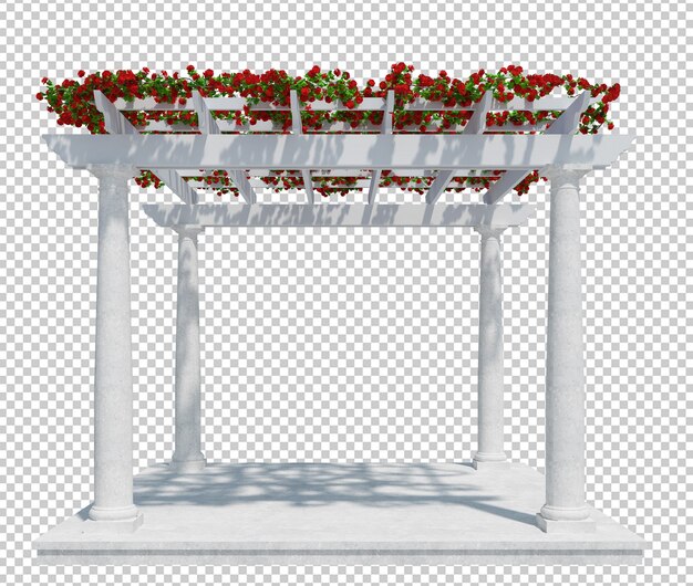 Render 3D de plantas de hiedra aisladas