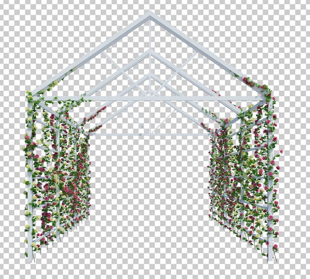 Render 3D de plantas de hiedra aisladas
