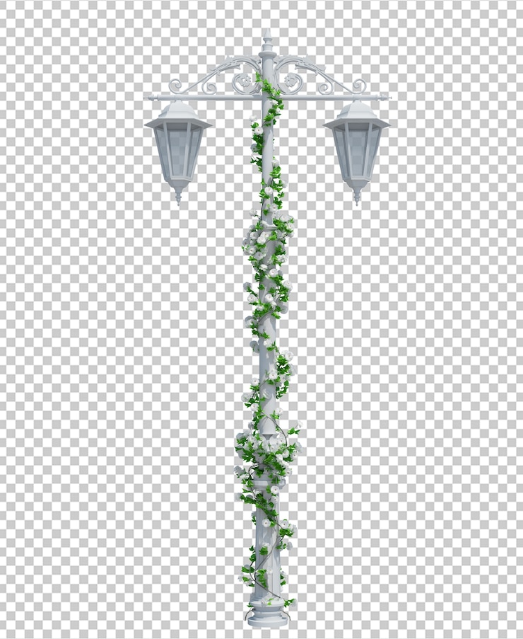 PSD render 3d de plantas de hiedra aisladas