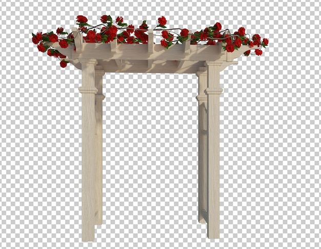 Render 3d de plantas de hiedra aislado en blanco