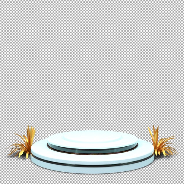 Render 3D de podio con un diseño hermoso y elegante
