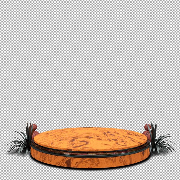 Render 3D de podio con un diseño hermoso y elegante